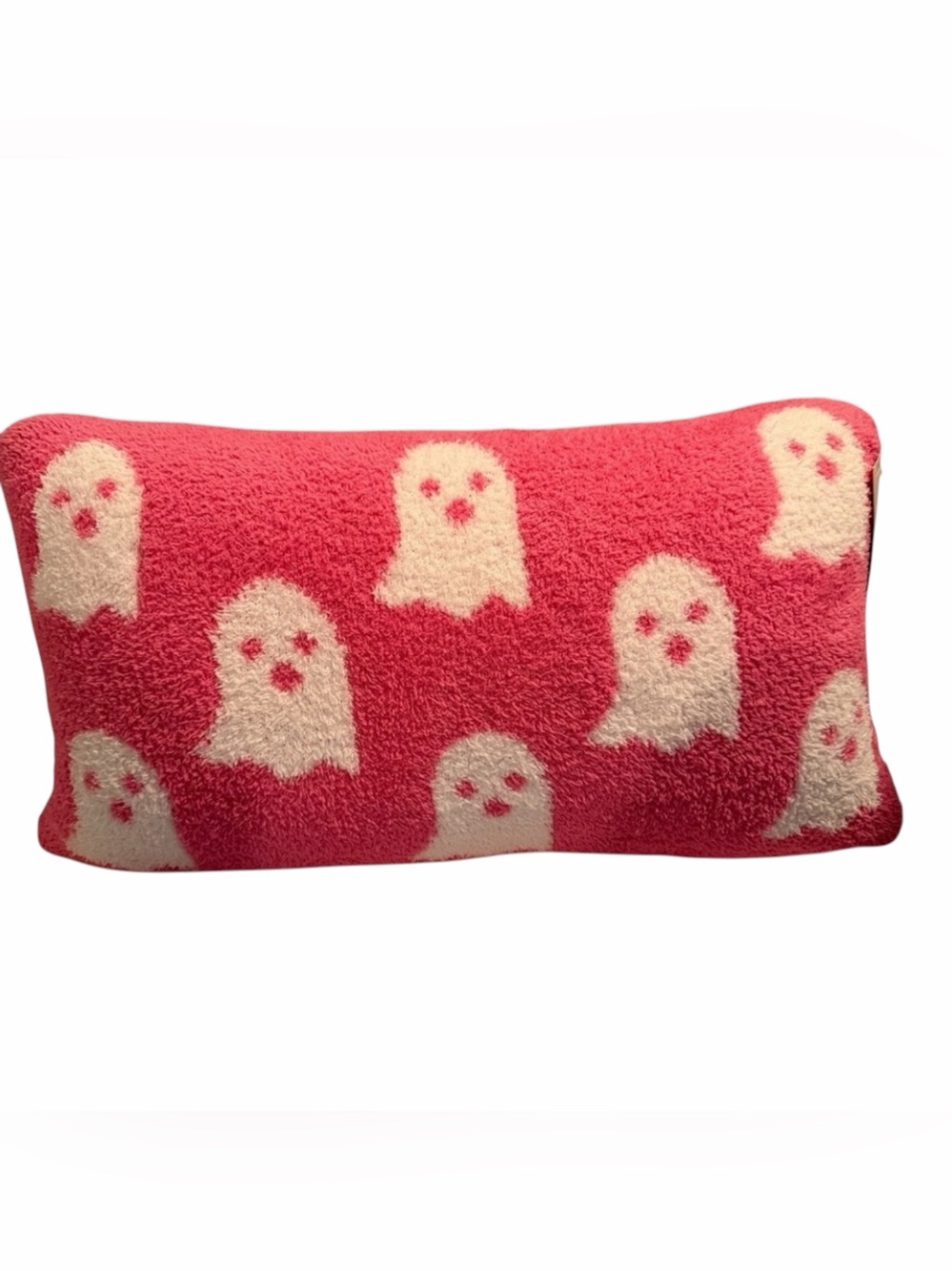 Cupcakes and Cashmere Pink Ghost Halloween Decorative Pillow NWT